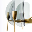 Fontana Arte - Concave Lucite Disk Chandelier